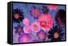 Colorful Floral Design-Alaya Gadeh-Framed Stretched Canvas