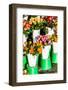 Colorful Flowers in A Flower Shop on A Market-Curioso Travel Photography-Framed Photographic Print