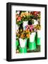 Colorful Flowers in A Flower Shop on A Market-Curioso Travel Photography-Framed Photographic Print