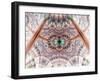 Colorful Fractal Flower White Background-fbatista72-Framed Art Print