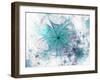 Colorful Fractal Flower White Background-fbatista72-Framed Art Print