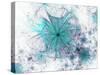 Colorful Fractal Flower White Background-fbatista72-Stretched Canvas