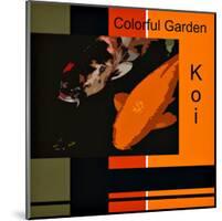 Colorful Garden Koi-erichan-Mounted Giclee Print