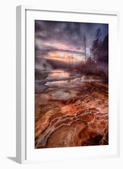 Colorful Geo Thermal Morning, Mammoth Hot Springs-Vincent James-Framed Photographic Print