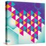 Colorful Geometric Abstraction. Vector Illustration.-Radoman Durkovic-Stretched Canvas