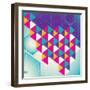 Colorful Geometric Abstraction. Vector Illustration.-Radoman Durkovic-Framed Art Print