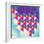 Colorful Geometric Abstraction. Vector Illustration.-Radoman Durkovic-Framed Art Print