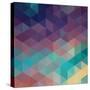 Colorful Geometric Background with Triangles. Vector EPS 10.-Olha Kostiuk-Stretched Canvas