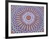Colorful Geometric Pattern on Hand-painted Table, Morocco-Merrill Images-Framed Photographic Print