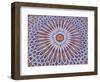 Colorful Geometric Pattern on Hand-painted Table, Morocco-Merrill Images-Framed Photographic Print