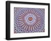 Colorful Geometric Pattern on Hand-painted Table, Morocco-Merrill Images-Framed Photographic Print