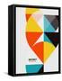 Colorful Geometrical Modern Art Minimal Template-antishock-Framed Stretched Canvas