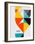 Colorful Geometrical Modern Art Minimal Template-antishock-Framed Art Print