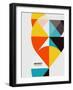 Colorful Geometrical Modern Art Minimal Template-antishock-Framed Art Print