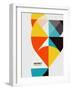 Colorful Geometrical Modern Art Minimal Template-antishock-Framed Art Print