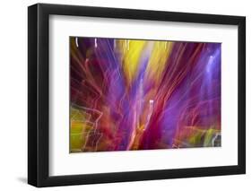 Colorful glass with blurred motion effect.-Stuart Westmorland-Framed Photographic Print