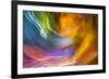 Colorful glass with blurred motion effect.-Stuart Westmorland-Framed Premium Photographic Print