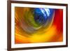 Colorful glass with blurred motion effect.-Stuart Westmorland-Framed Premium Photographic Print