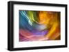 Colorful glass with blurred motion effect.-Stuart Westmorland-Framed Photographic Print