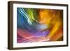 Colorful glass with blurred motion effect.-Stuart Westmorland-Framed Photographic Print