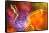 Colorful glass with blurred motion effect.-Stuart Westmorland-Framed Stretched Canvas