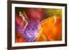 Colorful glass with blurred motion effect.-Stuart Westmorland-Framed Photographic Print