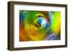 Colorful glass with blurred motion effect.-Stuart Westmorland-Framed Photographic Print