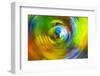 Colorful glass with blurred motion effect.-Stuart Westmorland-Framed Photographic Print