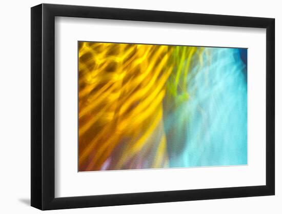 Colorful glass with blurred motion effect.-Stuart Westmorland-Framed Photographic Print