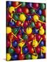 Colorful Golf Balls and Tees-David Carriere-Stretched Canvas