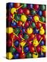 Colorful Golf Balls and Tees-David Carriere-Stretched Canvas