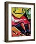 Colorful Graffiti (detail-Jenny Kraft-Framed Art Print