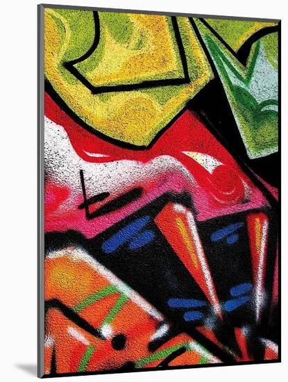 Colorful Graffiti (detail-Jenny Kraft-Mounted Art Print