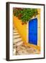 Colorful Greece Series -Symi Island Streets-Maugli-l-Framed Premium Photographic Print