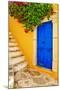 Colorful Greece Series -Symi Island Streets-Maugli-l-Mounted Premium Photographic Print