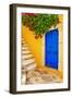 Colorful Greece Series -Symi Island Streets-Maugli-l-Framed Photographic Print