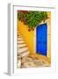 Colorful Greece Series -Symi Island Streets-Maugli-l-Framed Photographic Print