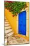 Colorful Greece Series -Symi Island Streets-Maugli-l-Mounted Photographic Print