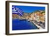 Colorful Greece Series - Symi Island-Maugli-l-Framed Photographic Print