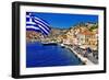 Colorful Greece Series - Symi Island-Maugli-l-Framed Photographic Print