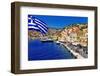 Colorful Greece Series - Symi Island-Maugli-l-Framed Photographic Print