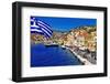 Colorful Greece Series - Symi Island-Maugli-l-Framed Photographic Print