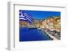 Colorful Greece Series - Symi Island-Maugli-l-Framed Photographic Print