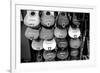 Colorful guitars at a market stall, Olvera Street, Downtown Los Angeles, Los Angeles, California...-null-Framed Photographic Print