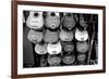 Colorful guitars at a market stall, Olvera Street, Downtown Los Angeles, Los Angeles, California...-null-Framed Photographic Print