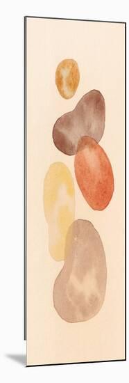 Colorful Hand Drawn Terrazzo Pattern in Watercolor, Beige Background-Ilona Shorokhova-Mounted Photographic Print