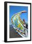 Colorful Hand Painted Prow of a Gondola-Like Moliceiro-G and M Therin-Weise-Framed Photographic Print