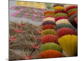 Colorful handmade incense sticks, Da Nang, Vietnam-Cindy Miller Hopkins-Mounted Photographic Print