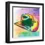 Colorful Hat-OnRei-Framed Art Print