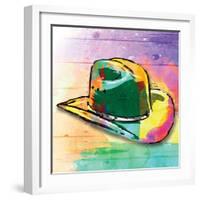 Colorful Hat-OnRei-Framed Art Print